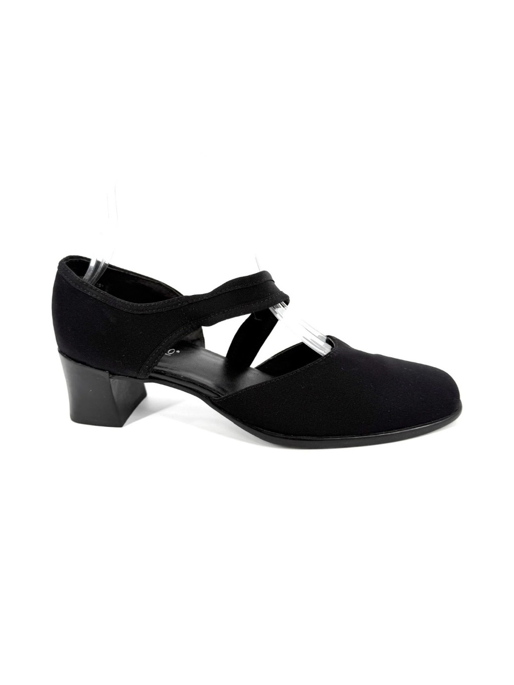 Munro Pumps Womens Size 8.5 N Black Microfiber Block Heel Slip-On Shoes